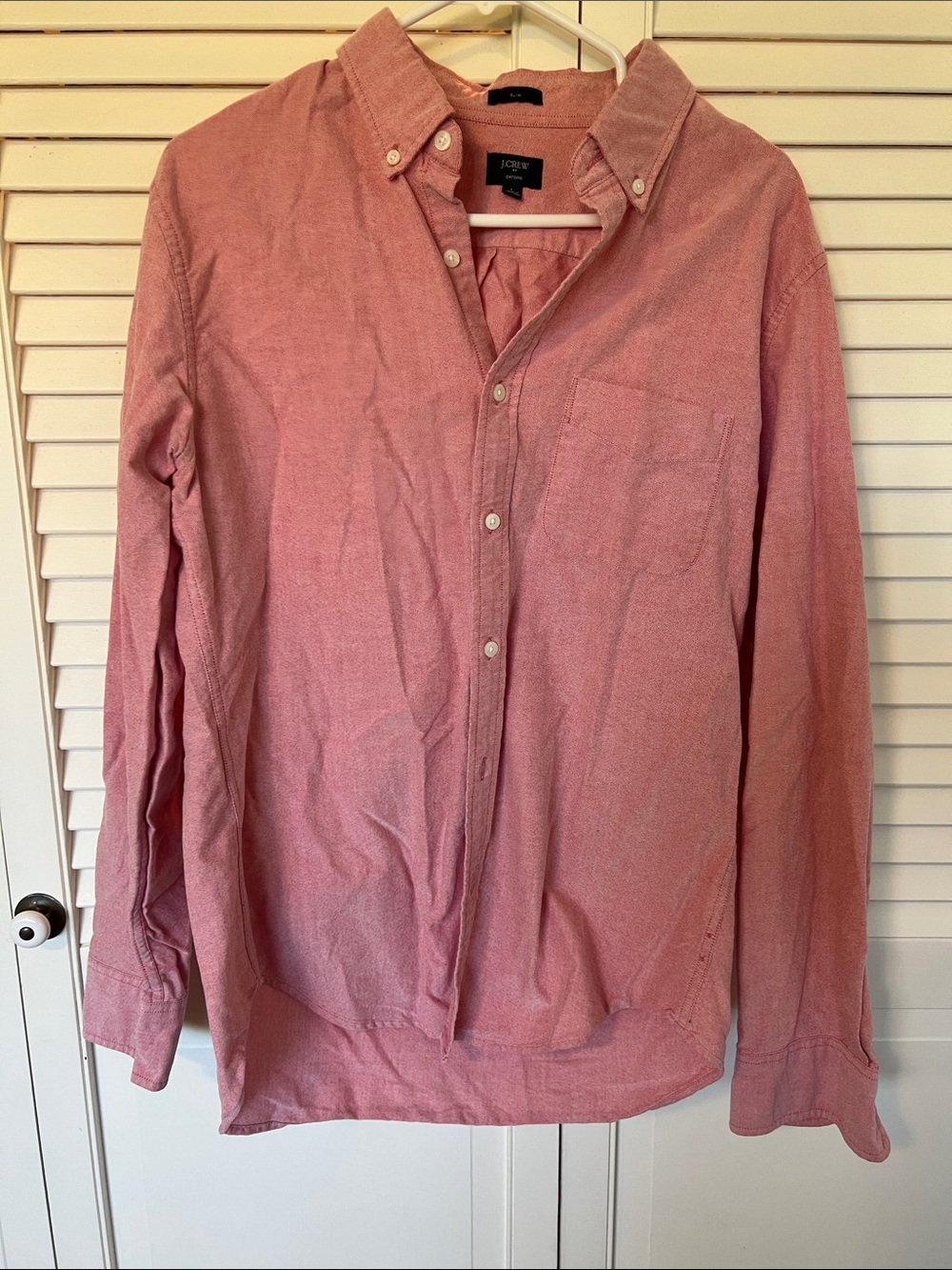 J. Crew Men’s Button-Down Shirt in Dusty Pink